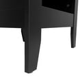 thumbnail image 5 of Noble House Bellic Faux Wood Nightstands with Drawer, Set of 2, Black, 5 of 8