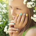 Springcorner 192pcs Kids Press-On Artificial Acrylic Nails, Full Cover
