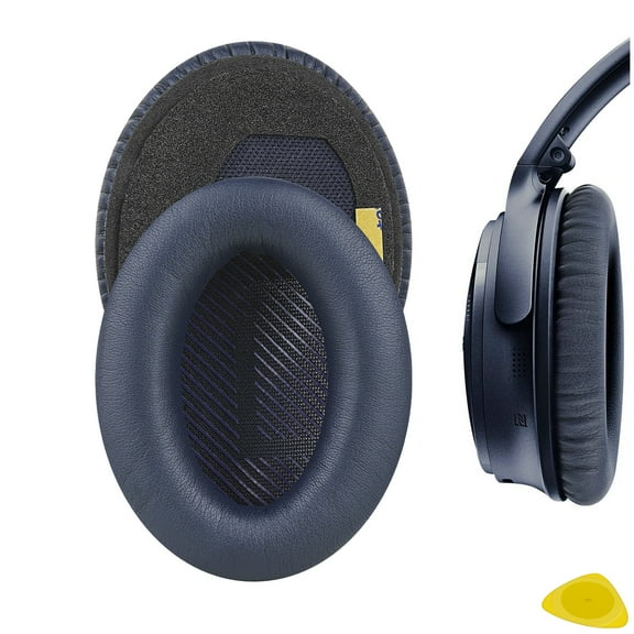Geekria Replacement Ear Pads for Boses New QuietComfort, QC 45/ 35II/ 35IIGaming/35/ 25/ 15/ SE, AE 2/2i/2w, SoundTrue, SoundLinkAE2 Headphones, Ear Cushions with Video Guide (Midnight Blue)
