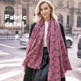 thumbnail image 4 of Nvzi Bufandas de flores de anacardo - Bufandas grandes y cálidas de invierno con flores de anacardo para vestidos de noche, color beige, 4 of 4