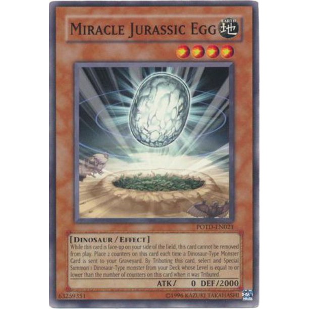Yugioh Power Of The Duelist Miracle Jurassic Egg Potd En021 Walmart Com