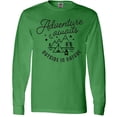 thumbnail image 3 of Inktastic Adventure Awaits Outside in Nature with Tent and Mountains Long Sleeve T-Shirt, 3 of 5