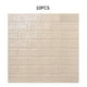 thumbnail image 1 of Papel tapiz 3D Etiqueta de pared de ladrillo Espuma TV Calcomanía de fondo Autoadhesivo Peel adhesivo, 10 piezas, Beige Methold HA002452-24, 1 of 6