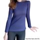 thumbnail image 5 of Minnieouse Camisa térmica, ropa de abrigo, suministros para mujer, Top lavable a prueba de frío, lencería larga, ropa interior de invierno al tacto Ropa interior Azul oscuro XXL Minnieouse AP013712-03, 5 of 6