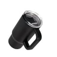 thumbnail image 4 of Mainstays 18 oz Black Double Wall Stainless Steel Tumbler with Handle, Flip Lid, 4 of 7