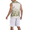 thumbnail image 2 of Naloa Herbs and Wildflowers Basketball Jersey Reversible Men's Mesh Athletic Sports Shirts Training Practice S-4XLX-Large, 2 of 6