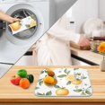 thumbnail image 3 of Yayeee Dish Drying Mat for Kitchen Counter 18" x 24" Microfiber Super Absorbent Coffee Decorative Pad, White Watercolor Oranges, 3 of 9
