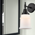 thumbnail image 3 of 447-1W-BK-G181 Innovations Lighting Canton - 1 Light Wall Sconce-12.5 Inches Tall and 6 Inches Wide-Matte Black Finish-Matte White Glass Color, 3 of 3