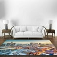 thumbnail image 3 of USA Rugs, Machine Washable Rug, City Landscape Rug, View Rugs, Detroit Michigan Landscape Rugs, Gift For Him Rug, Custom Rug, Home Decor, 3.3'x5' - 100x150 cm, 3 of 8