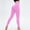 Hot Pink, variant on Sakmal Soft Women Leggings Green High Waisted Tummy Control Scrunch Butt Yoga Pants Long Workout Solid Leggings