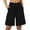 C-Black903, variant on FEIFLY Solid Color Womens Shorts Casual Summer Dressy High Waisted Shorts Loose Knee Length Beach Shorts Swim Trunks Breathable Swimwear Board Shorts for Swimming With Pockets Breathable Wear