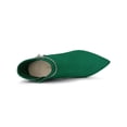 thumbnail image 4 of Unique Bargains Women's Rhinestone Pointed Toe Stiletto Heel Ankle Boot, 4 of 7