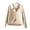 White, variant on Trendfront Womens Solid Color Cropped Jacket Long Sleeve Button Front Collared Knit Outerwear Casual Lightweight Layering Jacket