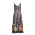 thumbnail image 4 of Ruimatai Women's Flowy V-Neck Printed Maxi Dress Sleeveless Summer Casual Beach Sundress for Travel Party Plus Size, 4 of 5