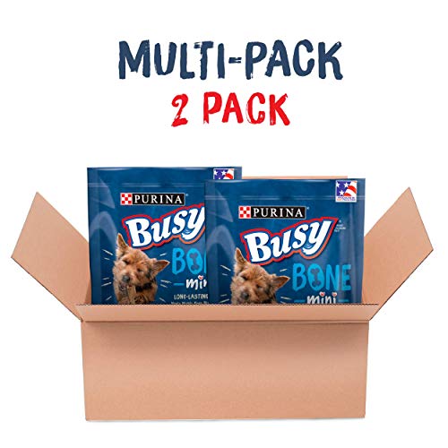Purina Busy Bones Mini Dog Treats Long-Lasting Dry Chews, Real Pork for Small Dogs, 21 oz Pouch (12 Pack) - image 3 of 13