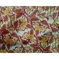 thumbnail image 4 of oneOone Silk Tabby Fabric Leaves & Floral Block Fabric Prints By Yard 42 Inch Wide, 4 of 4
