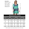 thumbnail image 3 of CRAYNER Casual Womens Fall Dresses, 3/4 Sleeve Loose Fits T Shirt Dress Crew Neck A-line Flowy Swing Dress with Pockets, XL, 3 of 9