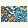 thumbnail image 2 of Homefires Rugs 1.75' x 2.75' Vibrant Rectangular Blue Jungle Polyester Indoor Area Throw Rug, 2 of 4