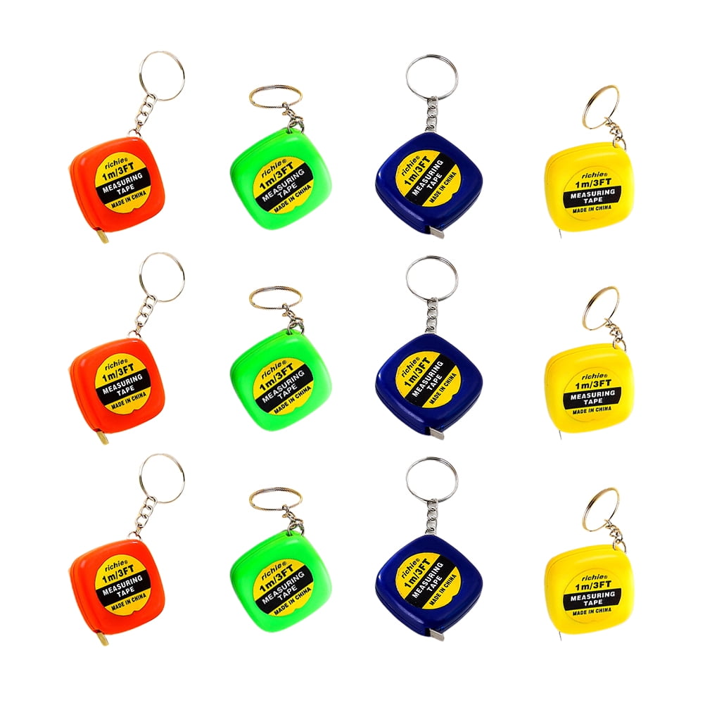 Etereauty Tape Measure Measuring Keychain Mini Retractable Keyring