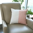 thumbnail image 4 of Mainstays 18" x 18" Two-Toned Pink Blush Polyester Cotton Square Decorative Throw Pillow, 4 of 6