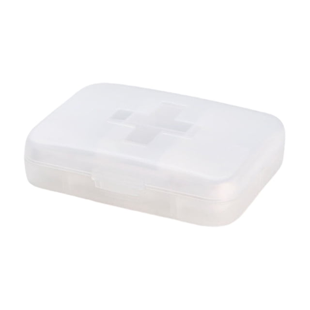 Ohufall 6 Grid Moisture Proof Pill Organizer Portable Weekly Case With Removable Containers