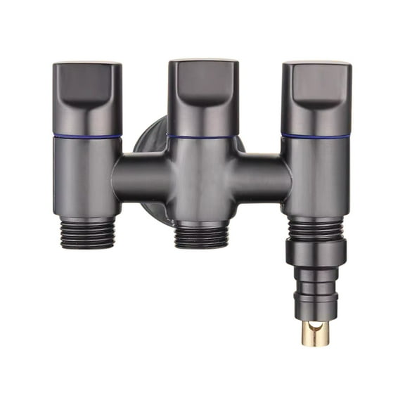 Generic Hose Splitter 3 Way Hose Connector 1/2 Inch Inlet Outlet Garden Hose Splitter Fucet Splitter Outdoor Faucet Splitter For Hand Held Shower Head Handheld Sprayer