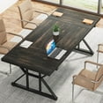 thumbnail image 4 of Tribesigns 70.8-Inch Executive Desk, Large Computer Office Desk Workstation, Modern Simple Style Laptop Desk Study Writing Table Business Furniture for Home Office (Black), 4 of 6