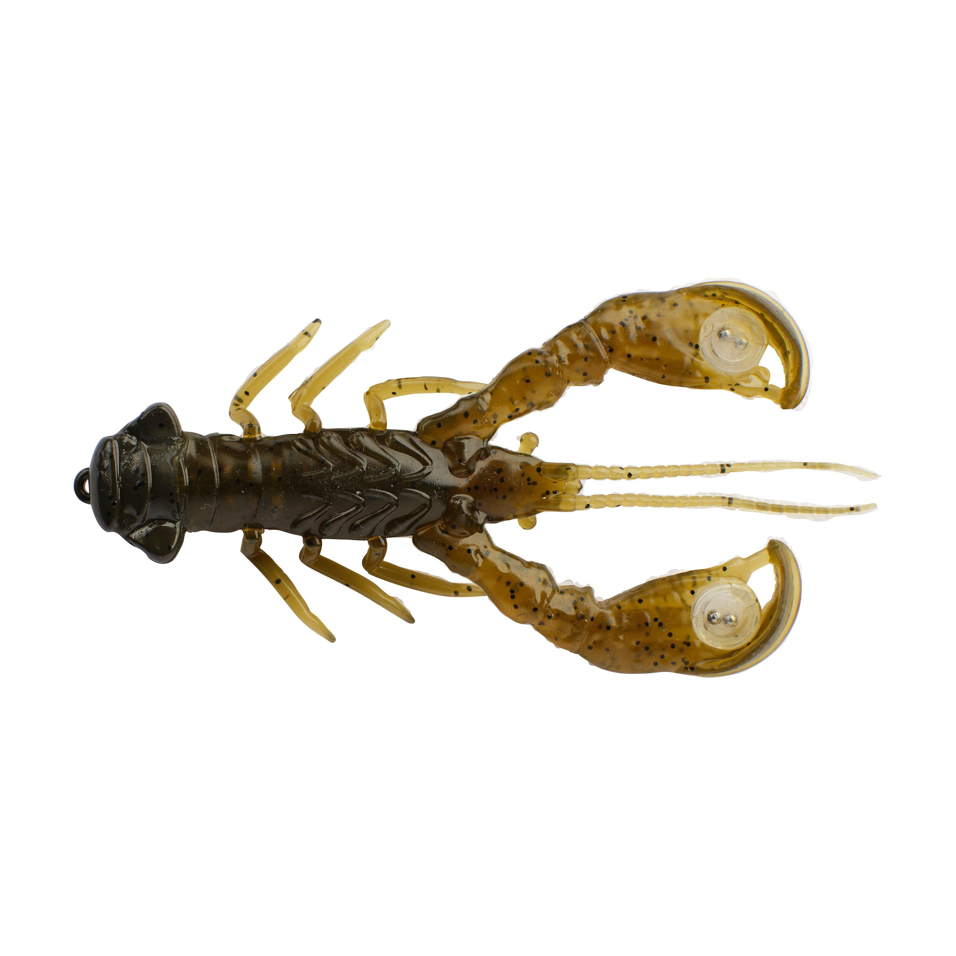 Berkley PowerBait® Clatter Craw, 3.5 in, Green Pumpkin