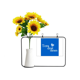 thumbnail image 1 of Persa. Tarjeta de bendición de jarrón de girasol artificial, 1 of 3