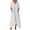 D535/White, variant on Afdoent Dresses For Women Elegant Casual Maxi Dress With Solid Color Front Pocket Crew Neck For Everyday Wear Travel Outfits