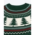 thumbnail image 6 of Cogild Ugly Christmas Sweaters for Womens Tree Gingerbread Man Pattern Sweaters Crew Neck Knitted Sweaters for Womens Warmth Winter Tops, 6 of 7