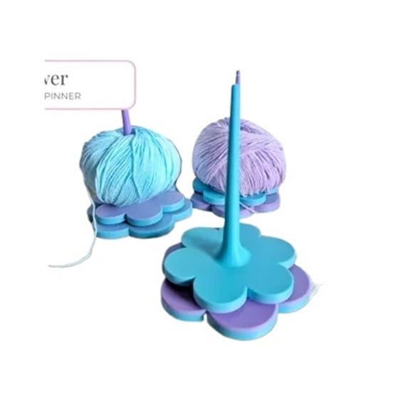 1pc flower yarn winder with bearing v2 3D printing