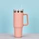 thumbnail image 5 of 1pc 40oz Straw Tumbler, Reusable Vacuum Tumbler With Straw, Insulated Double Wall Stainless Steel Cup Handle And Vacuum Flask, Handy Cup, Teacher Appreciation Gifts, 5 of 5