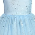 thumbnail image 5 of IDOPIP Flower Girls Spaghetti Strap Tulle Dress Long A Line Wedding Pageant Princess Birthday Party Dresses 3-14Y, 5 of 8