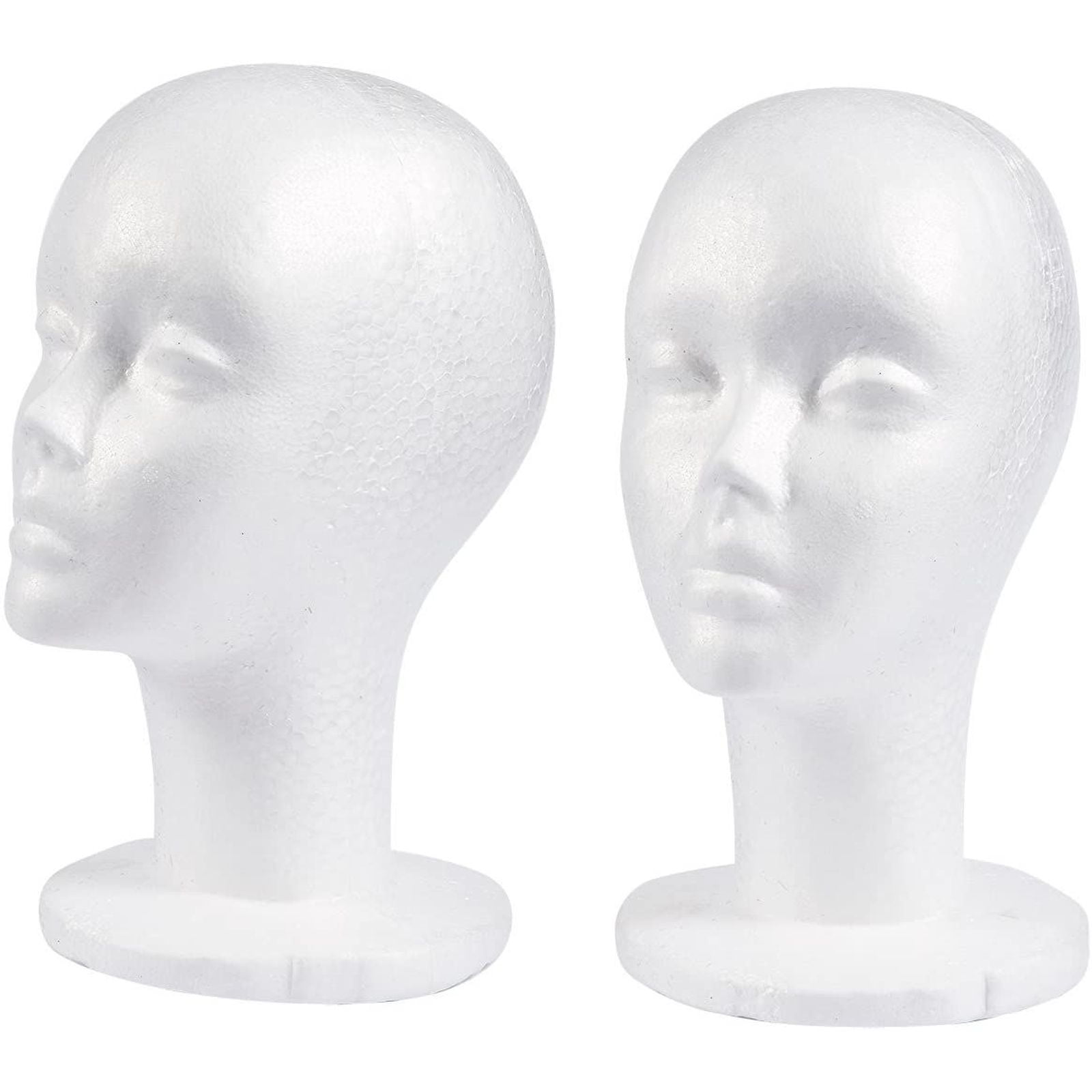 12 PCS 11"STYROFOAM FOAM MANNEQUIN Head wig display-US Seller 