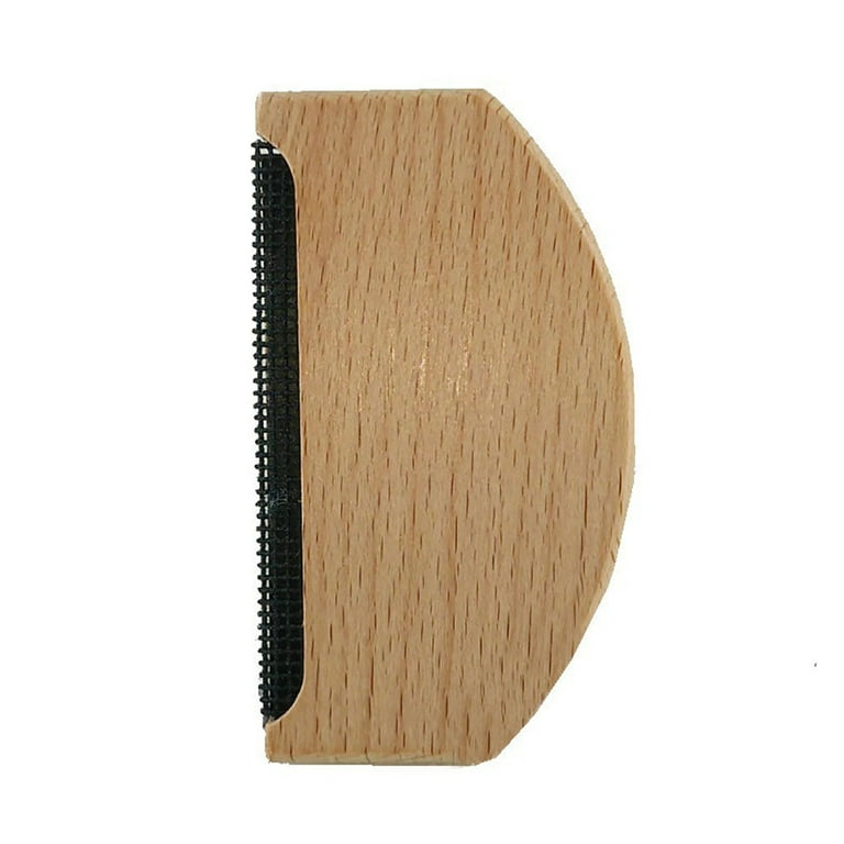 2 Pcs Wood Sweater Comb for De-Pilling Cashmere, Wool & Other Fabrics  Defuzzing and Lint Removal Sweater Pilling Remover Manual Portable Depiller  for