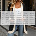 thumbnail image 4 of Womens Lightweight Open Front Sweaters Casual Knit Trendy Long Sleeve Cardigan with Pockets Oversized Fall Outerwear Size S-2XL, 4 of 6