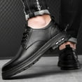 thumbnail image 3 of Mens Oxfords Shoes Fashion Casual Leather Lace up Business Office Work Oxford Sneakers All Season, 3 of 8