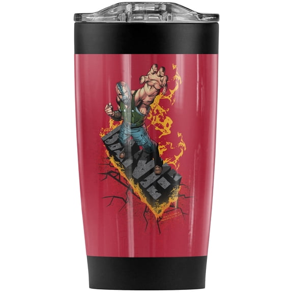Batman Dark Knight Rises/Bane On Fire Stainless Steel Tumbler 20 oz Coffee Travel Mug/Cup, Vacuum Insulated & Double Wall with Leakproof Sliding Lid | Great for Hot Drinks and Cold Beverages