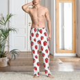 thumbnail image 2 of Honiee Hand Drawn Strawberry for men - a sleek fusion of Straight Pajama Pants, versatile Lounge Pants, and cozy Sleepwear, all rolled into one-Large, 2 of 6