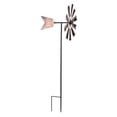thumbnail image 3 of Metal Windmill Garden Spinner with Stake, 28" Vintage Yard Sculpture, Outdoor Windmill Stake for Garden Decor, 3 of 7