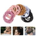 thumbnail image 2 of Shisuyan 40 Pcs Élastiques à Cheveux Simples Bandes Élastiques pour Queue de Cheval, 2 of 8