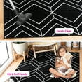 thumbnail image 3 of SAFAVIEH Adirondack Caitriona Geometric Squares Area Rug, Black/Ivory, 4' x 4' Square, 3 of 13