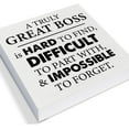 thumbnail image 2 of Zomyto 5"x5" Boss Appreciation Gift Decorative Wooden Box Sign a Truly Great Boss is Hard to Find Wood Block Plaque Desk Decor Office Shelf or Wall Display, 2 of 5