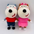 thumbnail image 1 of Wolfoo-peluches de animales suaves para niños, muñecos de dibujos animados en inglés, regalo de cumpleaños y Navidad, 30cm, 2 unids/lote, 1 of 5