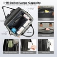 thumbnail image 5 of Diaper Bag Backpack for Mom and Dad – Large Capacity Baby Bag w/ USB Port – Waterproof Travel Backpack for Baby Essentials, Stylish Gray/Black, 5 of 7
