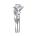 thumbnail image 3 of 1/4 Carat T.W. (I3 clarity, I-J color) Forever Bride Diamond Composite Bridal set in 10K White Gold, Size 8, 3 of 5