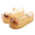 thumbnail image 2 of Staki Jelly Sandals Dance Party Shoes, Queen Princess Sandals for Little Girls Toddler(Gold,11 Little Kid), 2 of 9