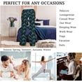thumbnail image 3 of FREEAMG Chic Pattern Floral Drawstring Lounge Wide Leg Pajama Sleepwear Bottom, 3 of 5