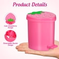 thumbnail image 3 of DRAFIDEEP Recycle Bin For Kitchen Pink Mini 1Pcs 4.13x3.54 Inches, 3 of 8
